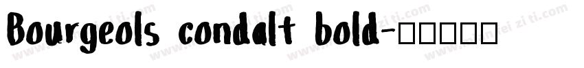 Bourgeols condalt bold字体转换